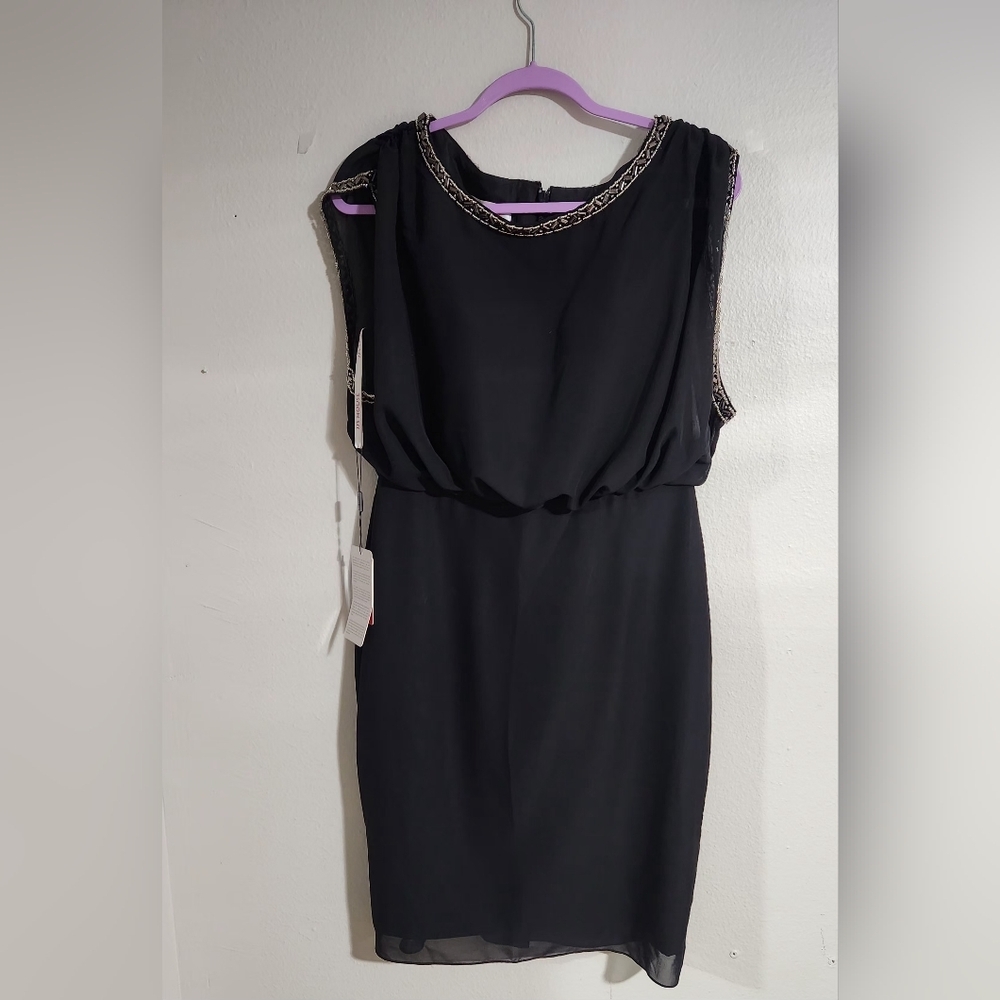 JJS HOUSE 10 COCTEL ELEGANT BLACK DREES. - Picture 3 of 13